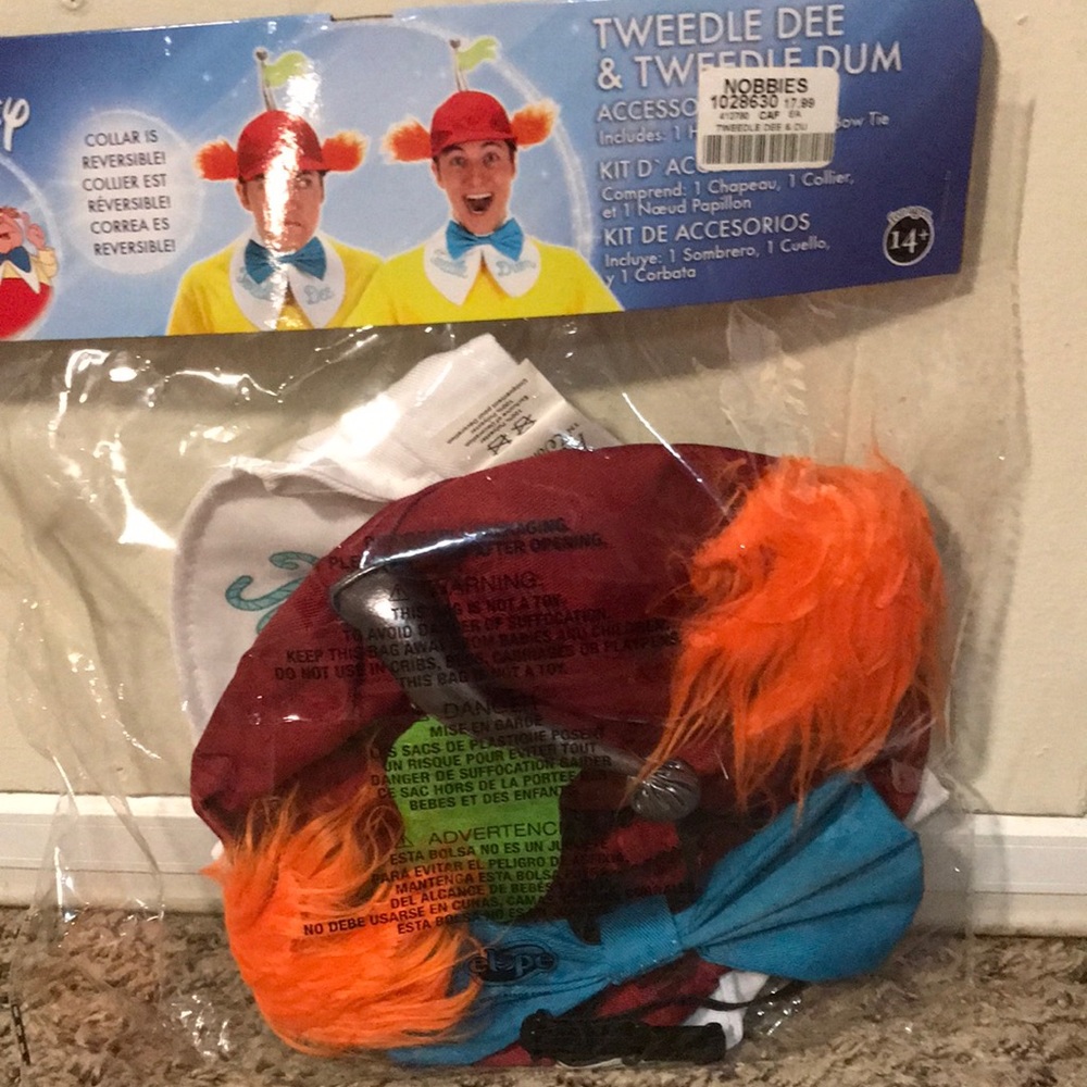 COPY - Disney tweedle Dee hat and collar
